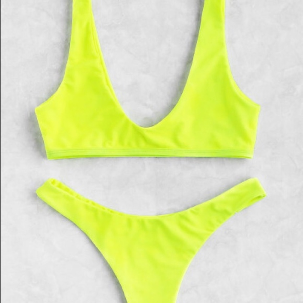 Neon High Waisted Bikini